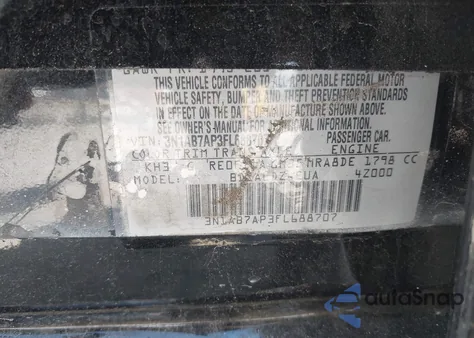 2015 Nissan Sentra Sv z USA, uszkodzony, nr VIN 3N1AB7AP3FL688707